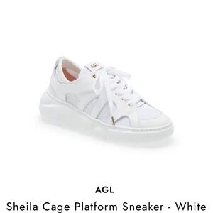 AGL Shiela Cage Platform Sneaker White Size 37